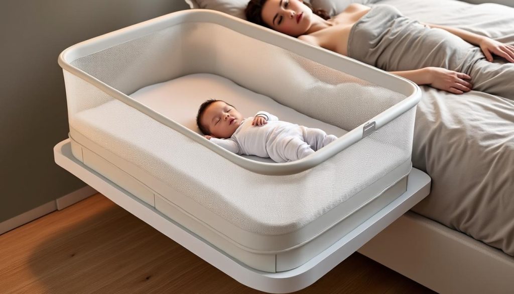beistellbett als sichere option für das gemeinsame schlafen mit dem baby – komfort und nähe garantiert für erholsame nächte und sichere geborgenheit.